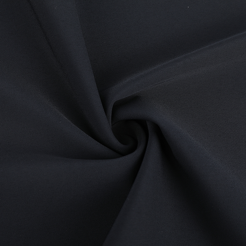 Polyester filament twill four-sided stretch fabric